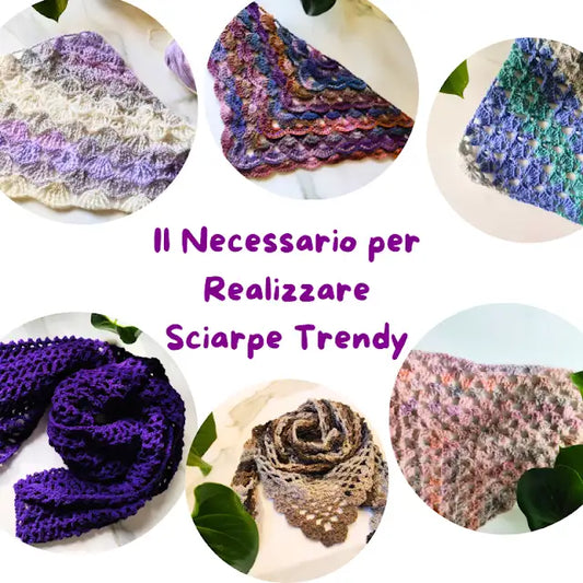 Il necessario per realizzare sciarpe trendy guida agli accessori all'uncinetto